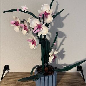 Orchid Flower Building Set - Pink and White